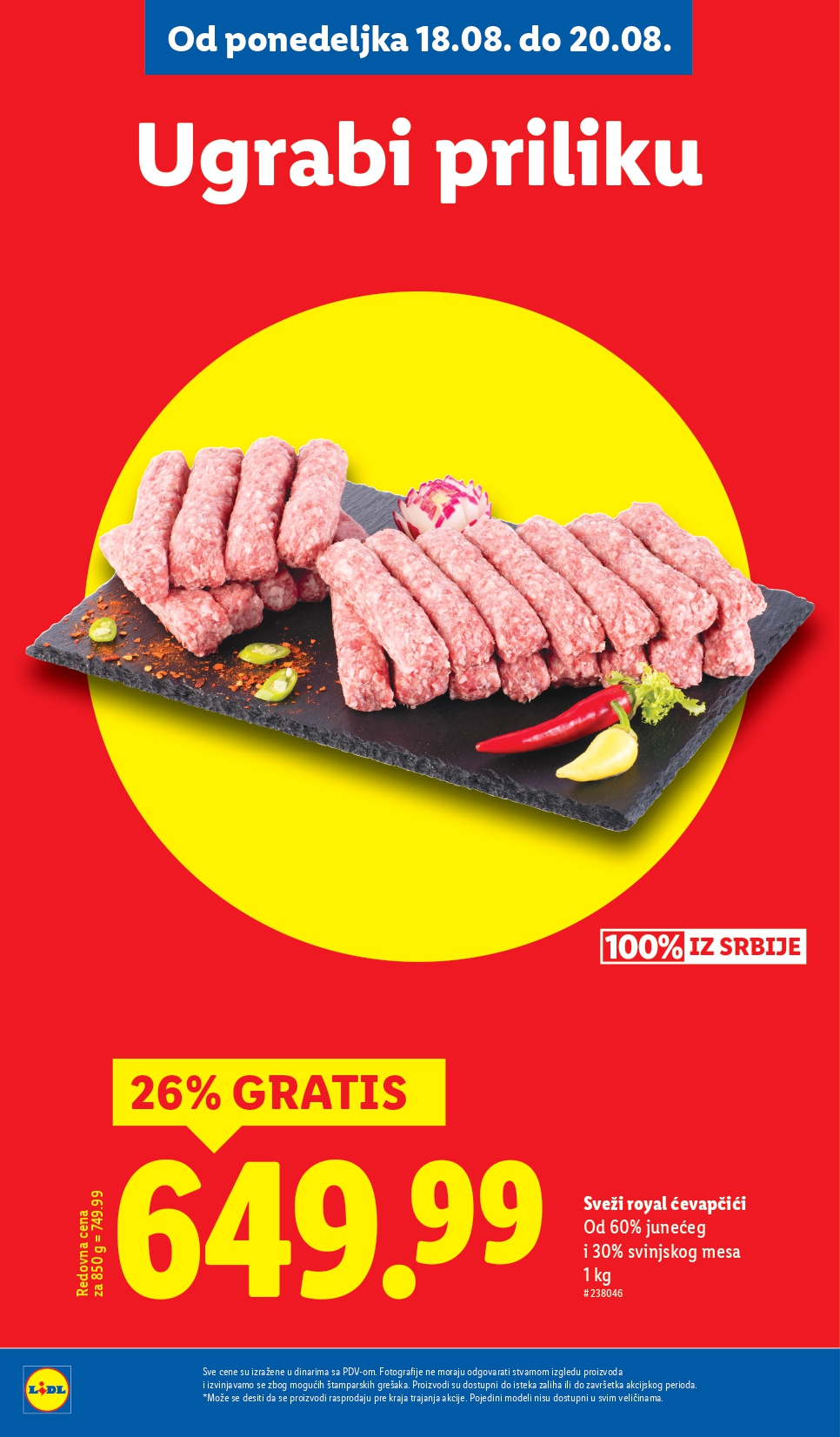 Lidl katalog PREHRANA 14-20.8.2025.
