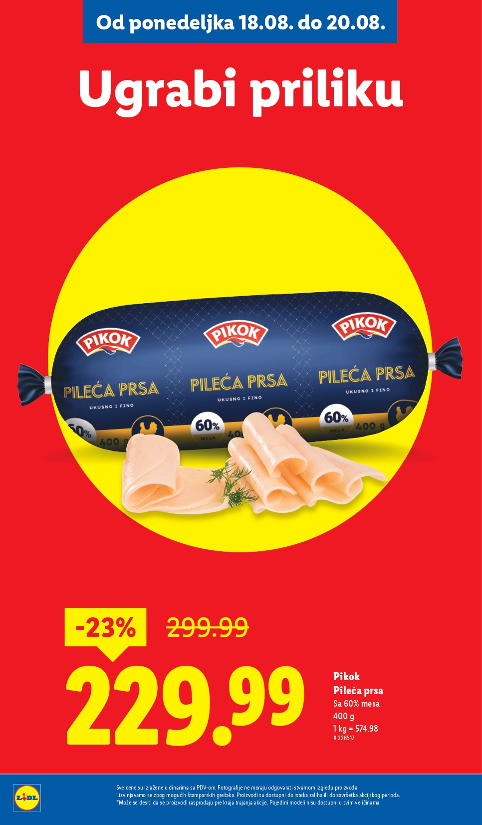 Lidl katalog PREHRANA 14-20.8.2025.