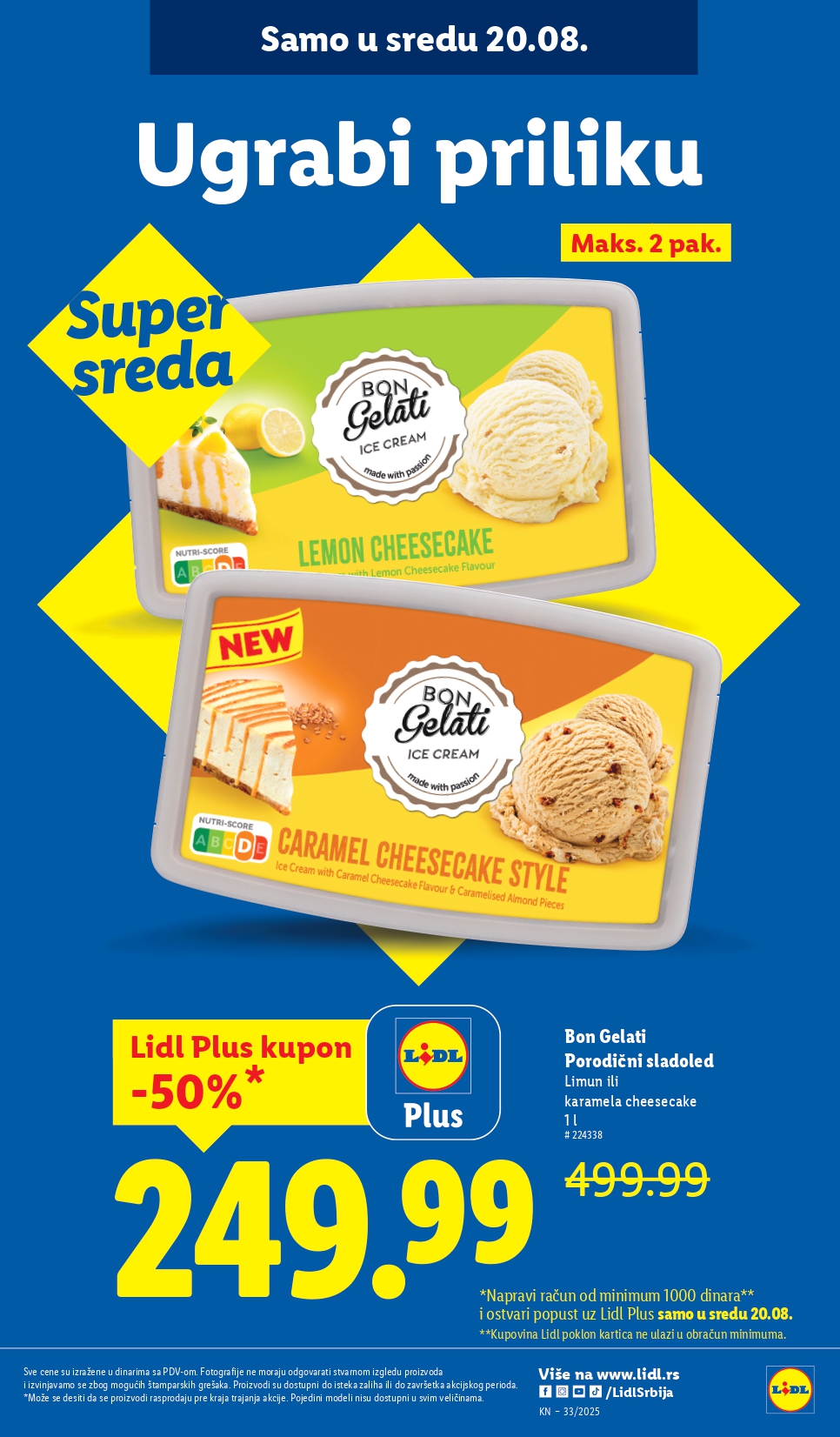 Lidl katalog PREHRANA 14-20.8.2025.