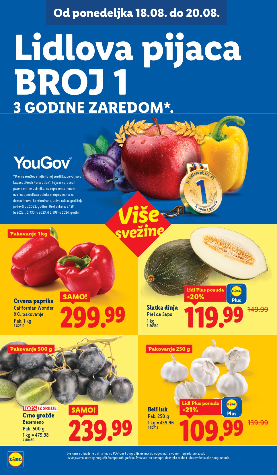 Lidl katalog PREHRANA 14-20.8.2025.