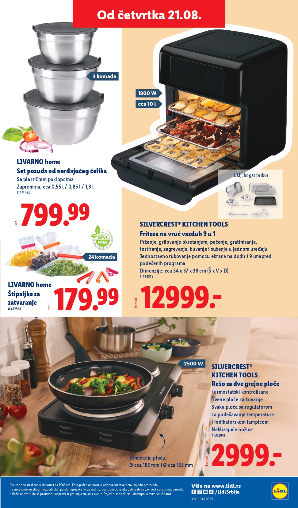 Lidl katalog NEPREHRANA 21-27.8.2025.