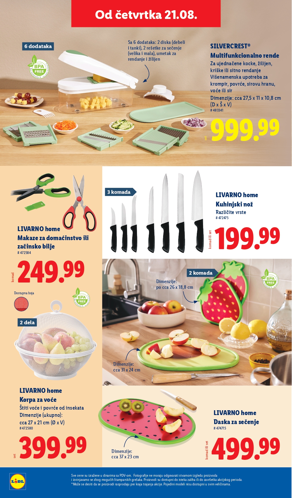Lidl katalog NEPREHRANA 21-27.8.2025.