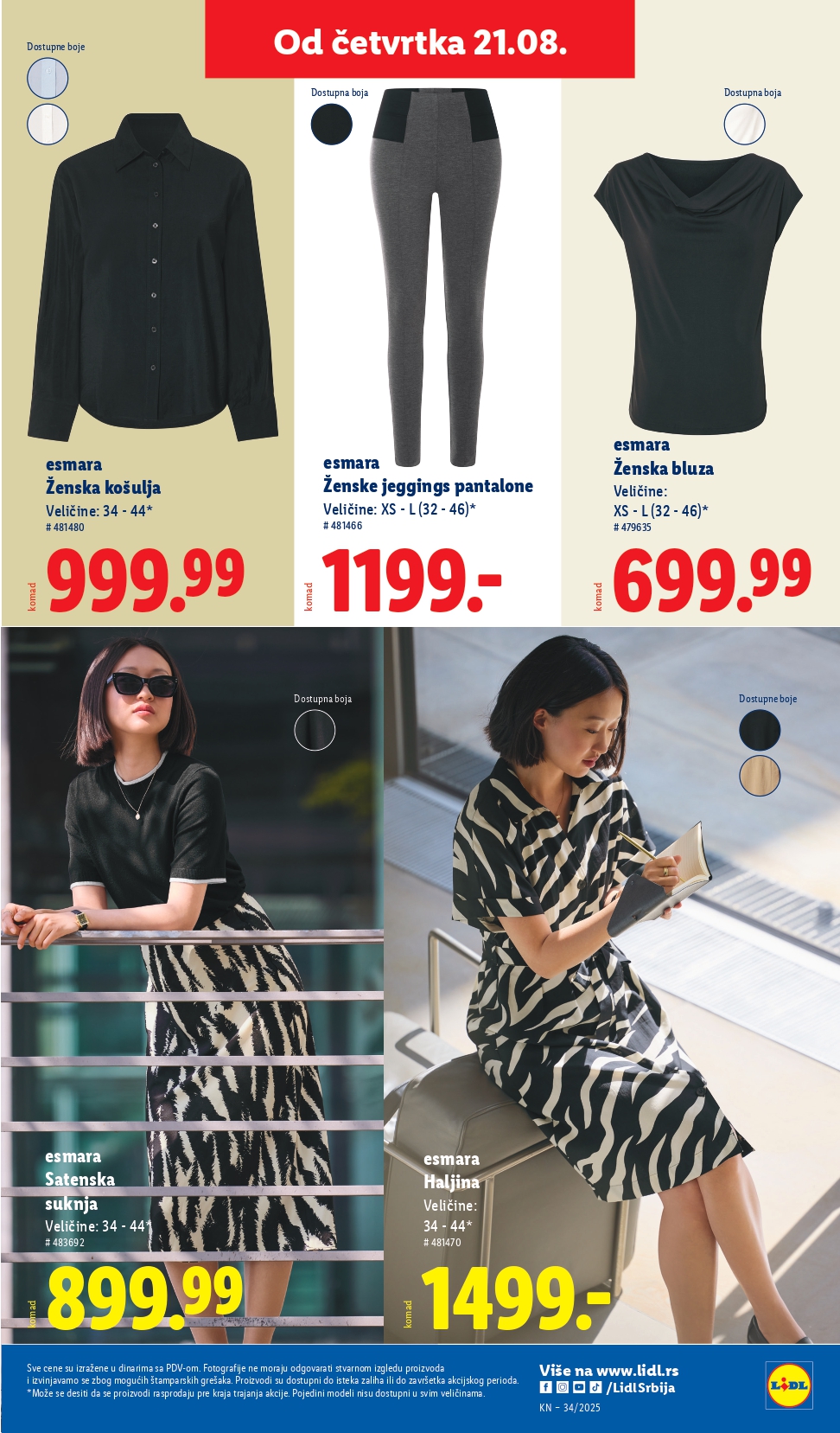 Lidl katalog NEPREHRANA 21-27.8.2025.