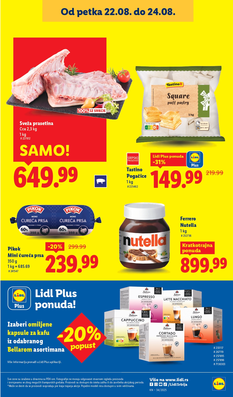 Lidl katalog NEPREHRANA 21-27.8.2025.