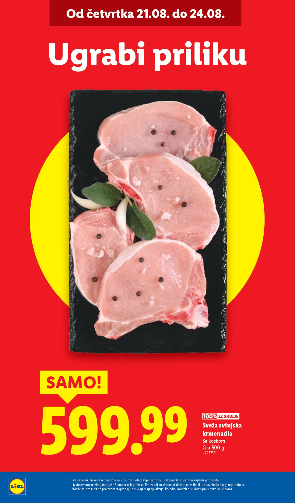 Lidl katalog PREHRANA 21-27.8.2025.