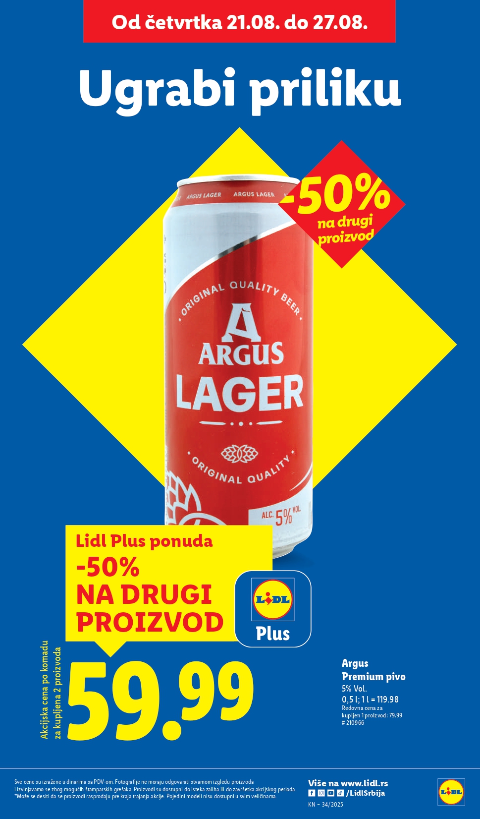 Lidl katalog PREHRANA 21-27.8.2025.