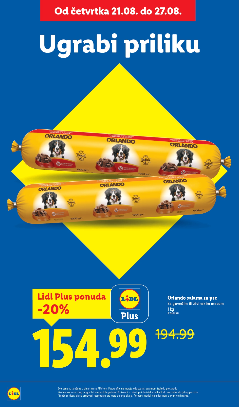 Lidl katalog PREHRANA 21-27.8.2025.