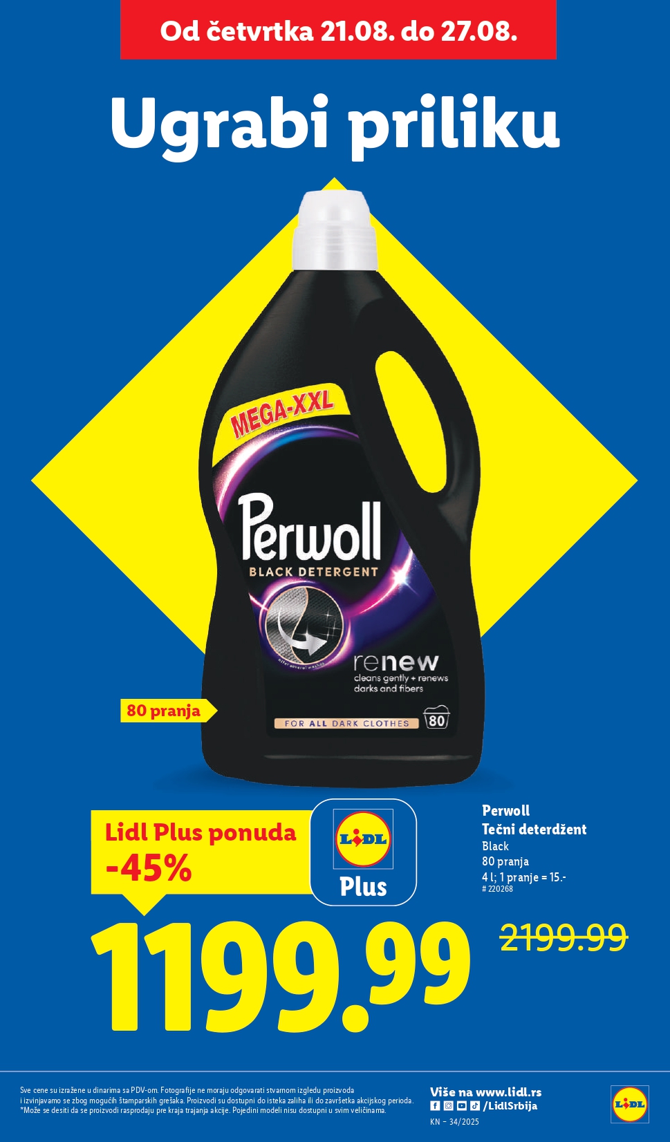 Lidl katalog PREHRANA 21-27.8.2025.