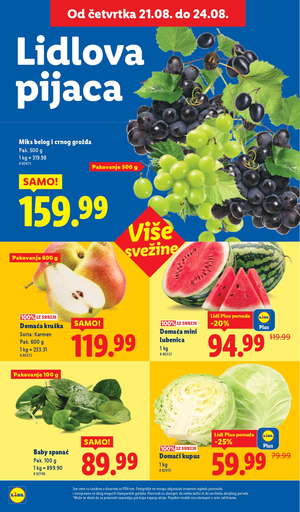 Lidl katalog PREHRANA 21-27.8.2025.