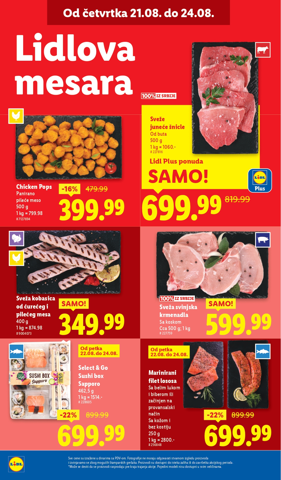 Lidl katalog PREHRANA 21-27.8.2025.