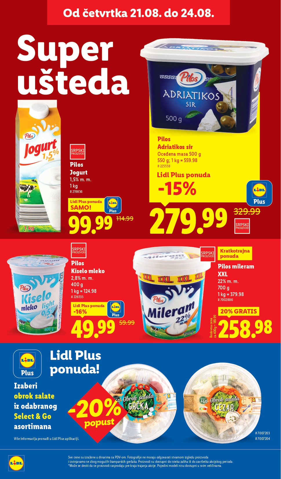 Lidl katalog PREHRANA 21-27.8.2025.