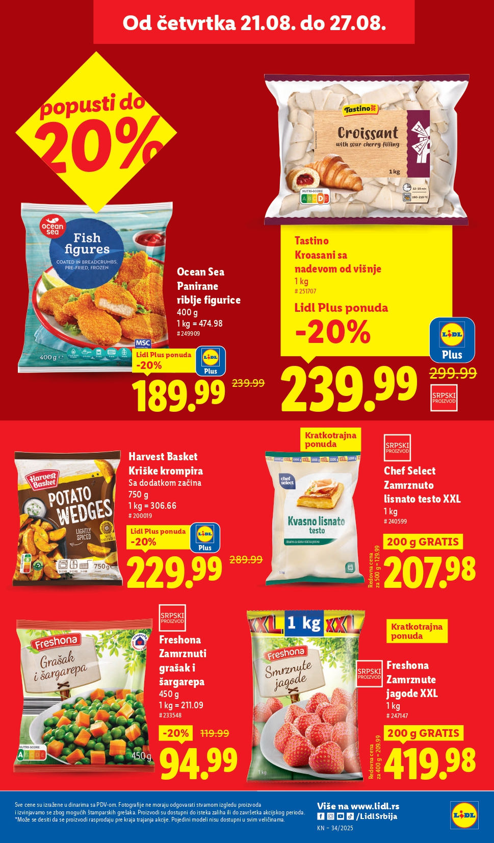 Lidl katalog PREHRANA 21-27.8.2025.