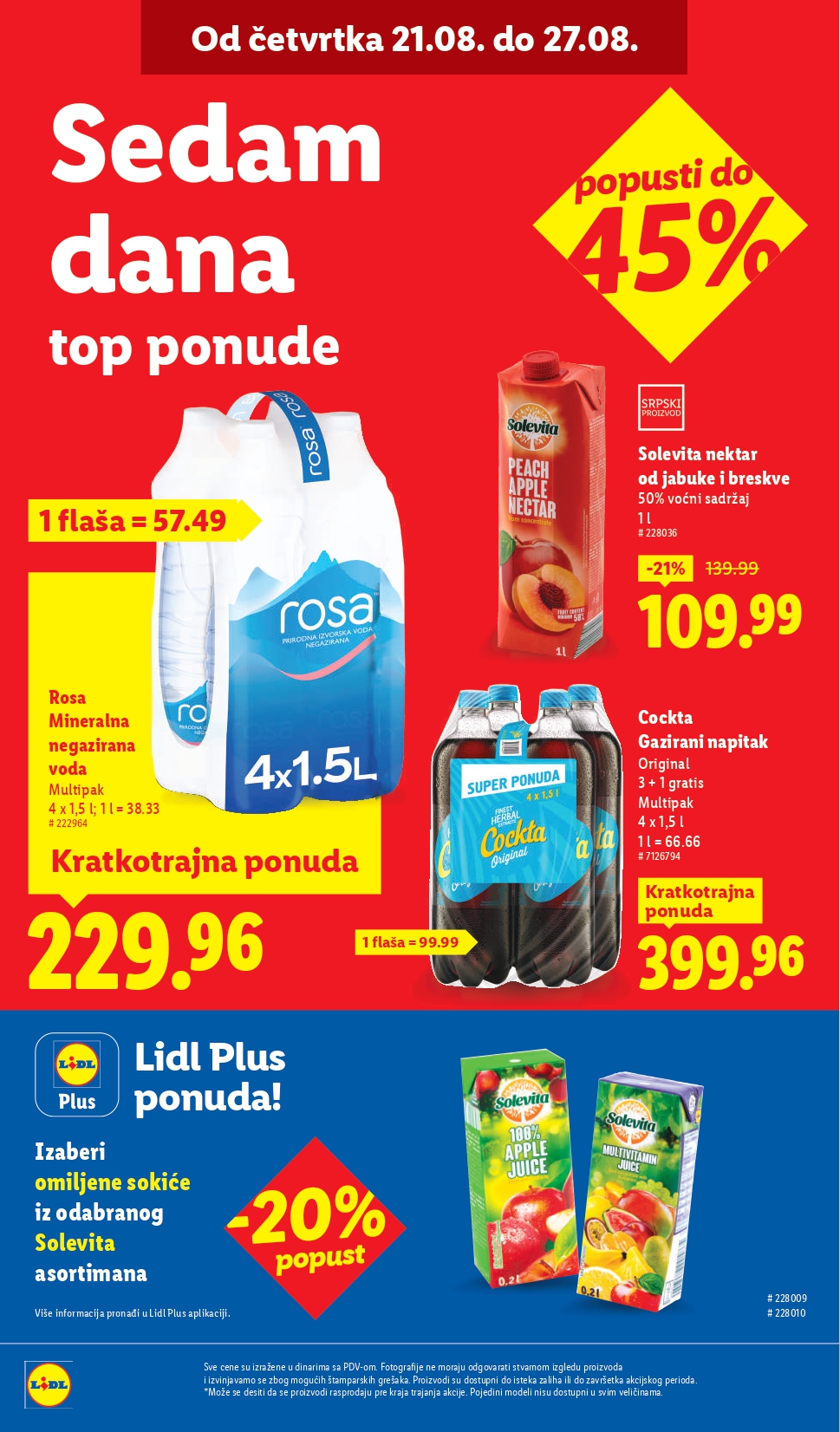 Lidl katalog PREHRANA 21-27.8.2025.