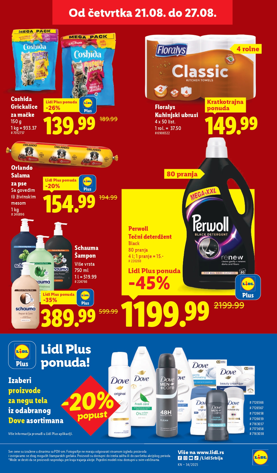 Lidl katalog PREHRANA 21-27.8.2025.