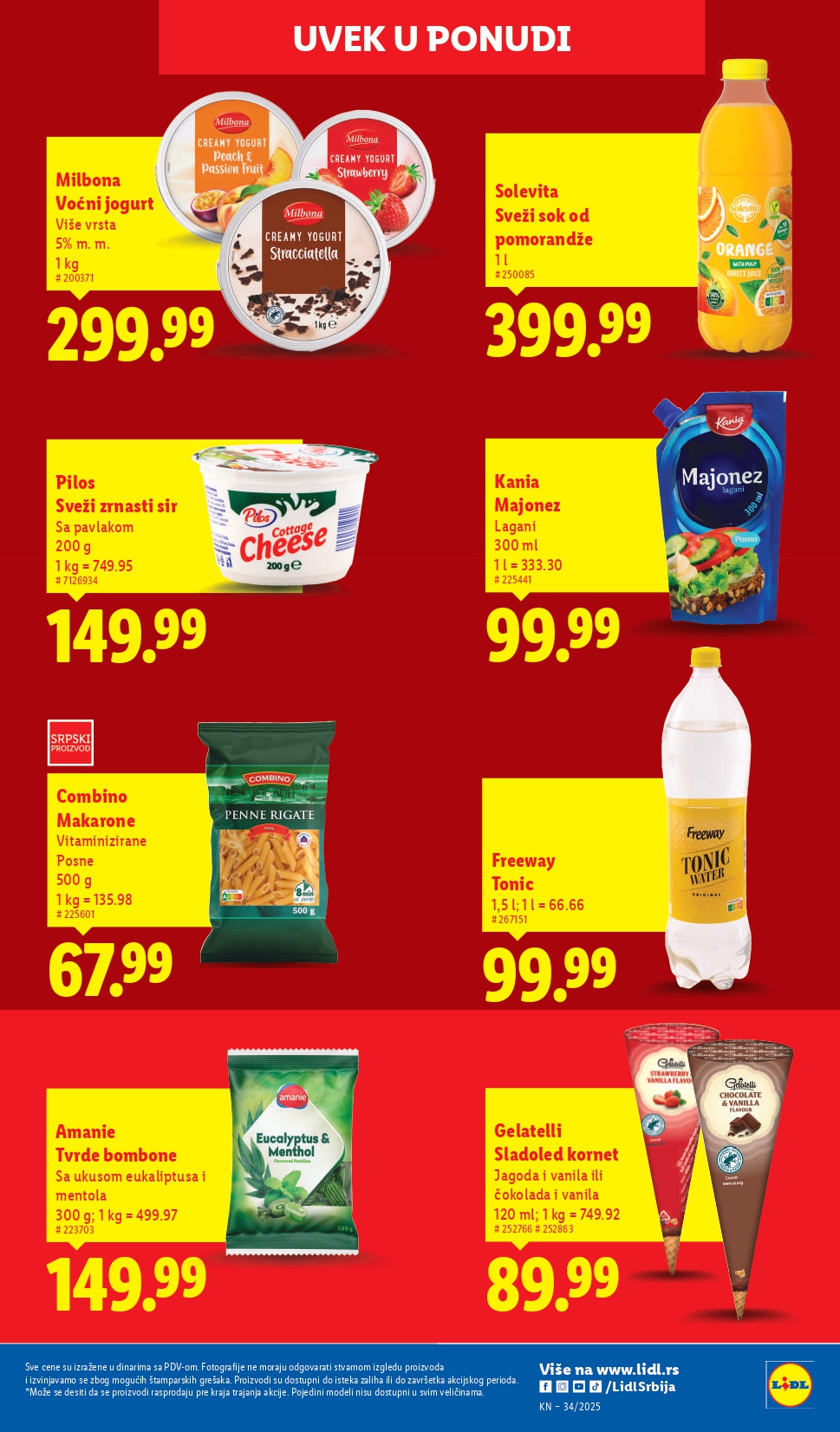 Lidl katalog PREHRANA 21-27.8.2025.