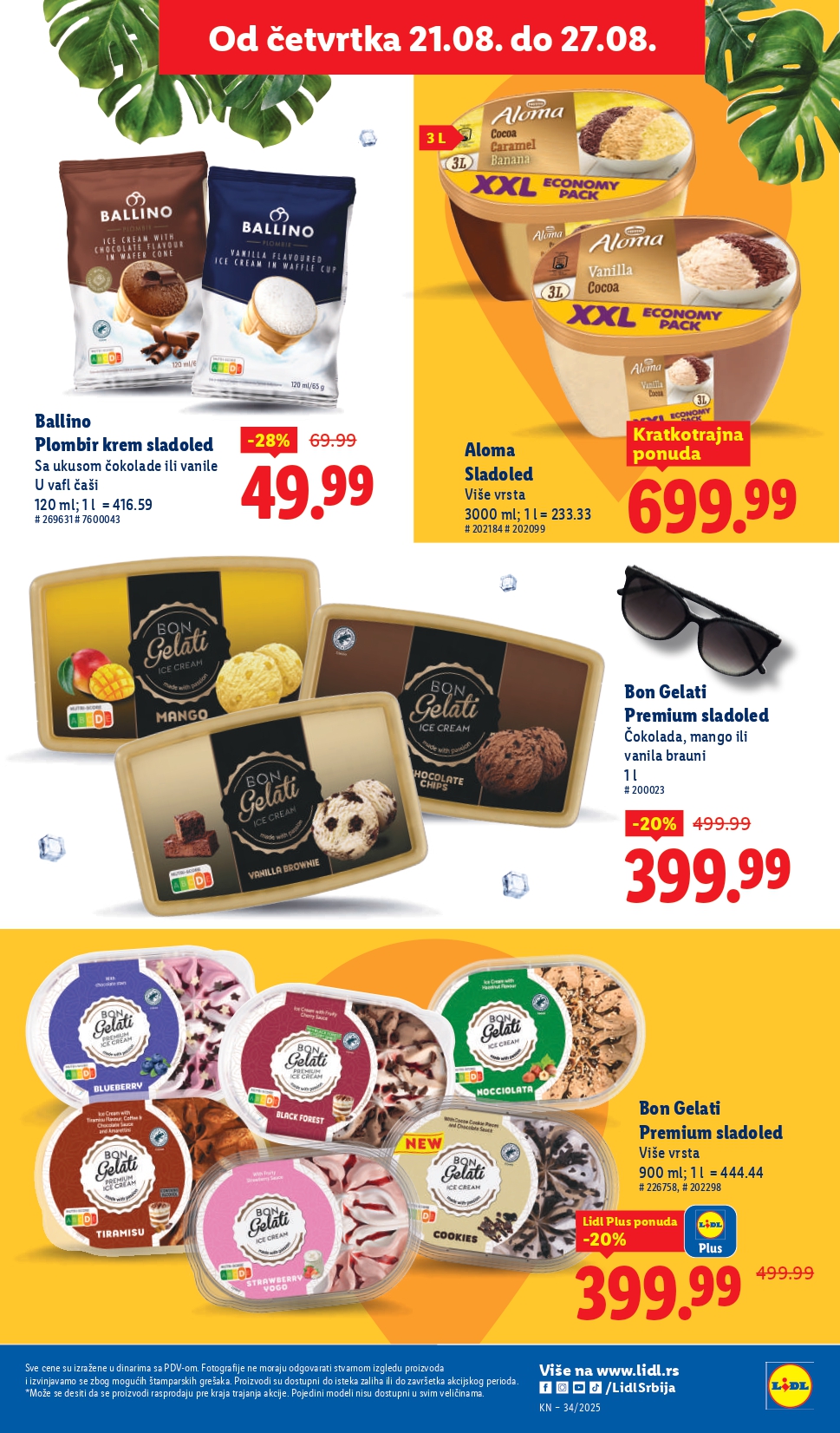 Lidl katalog PREHRANA 21-27.8.2025.