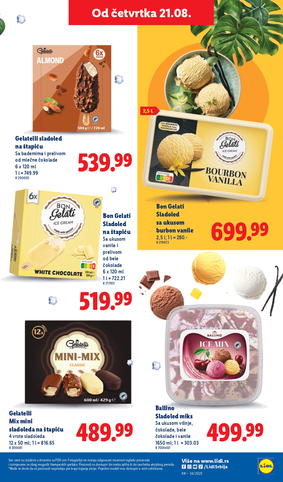Lidl katalog PREHRANA 21-27.8.2025.