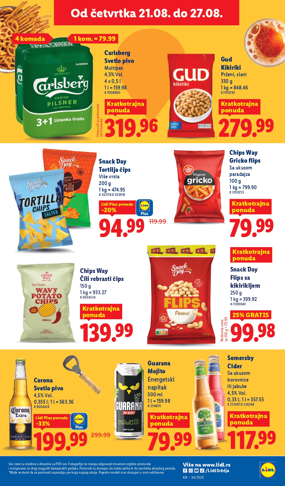 Lidl katalog PREHRANA 21-27.8.2025.