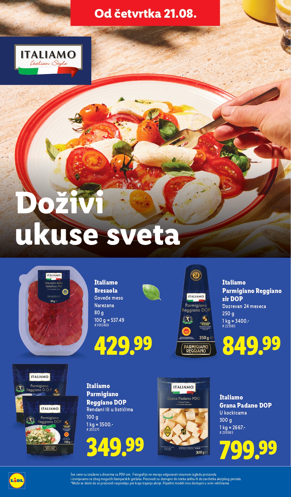 Lidl katalog PREHRANA 21-27.8.2025.