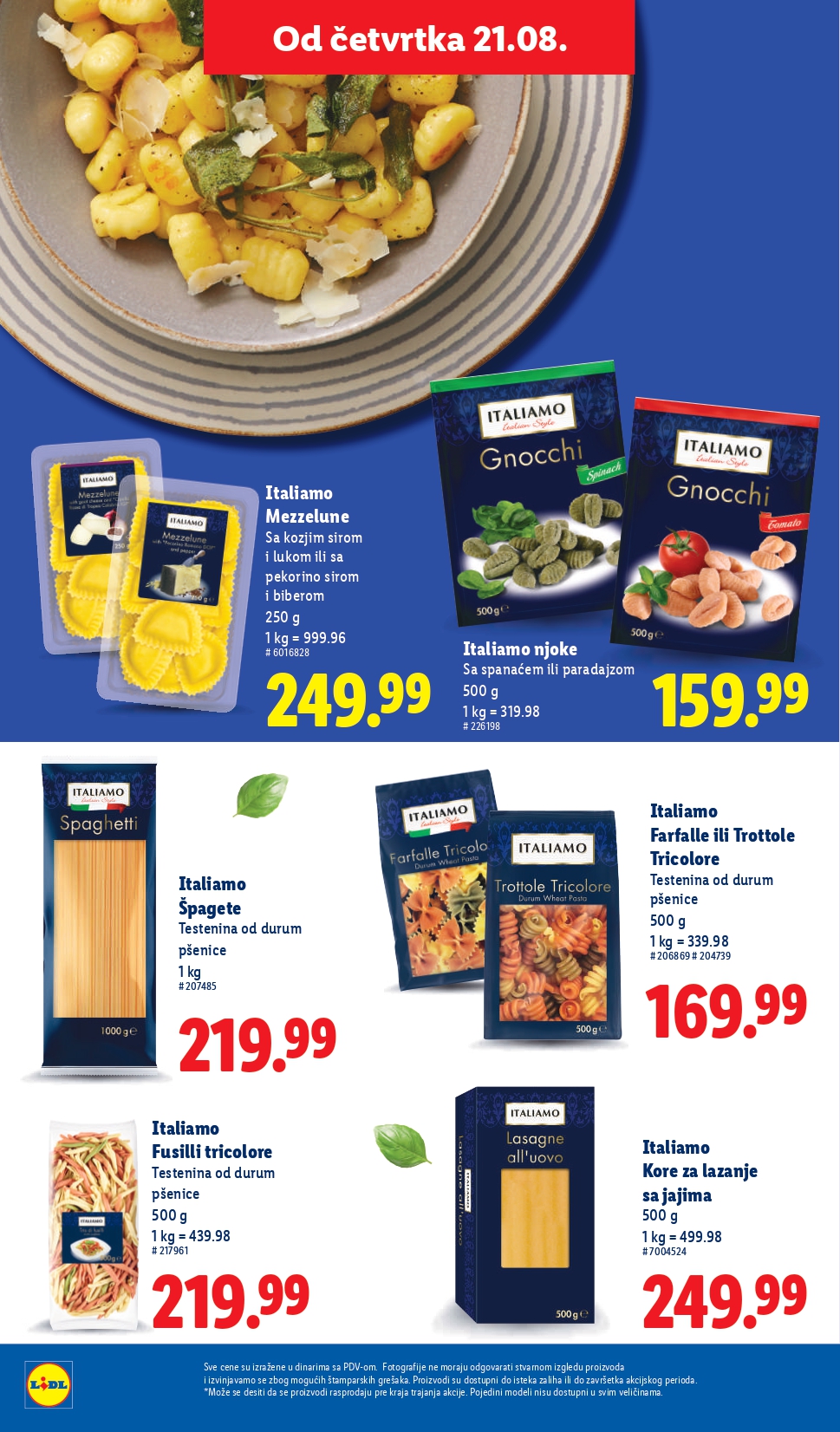 Lidl katalog PREHRANA 21-27.8.2025.