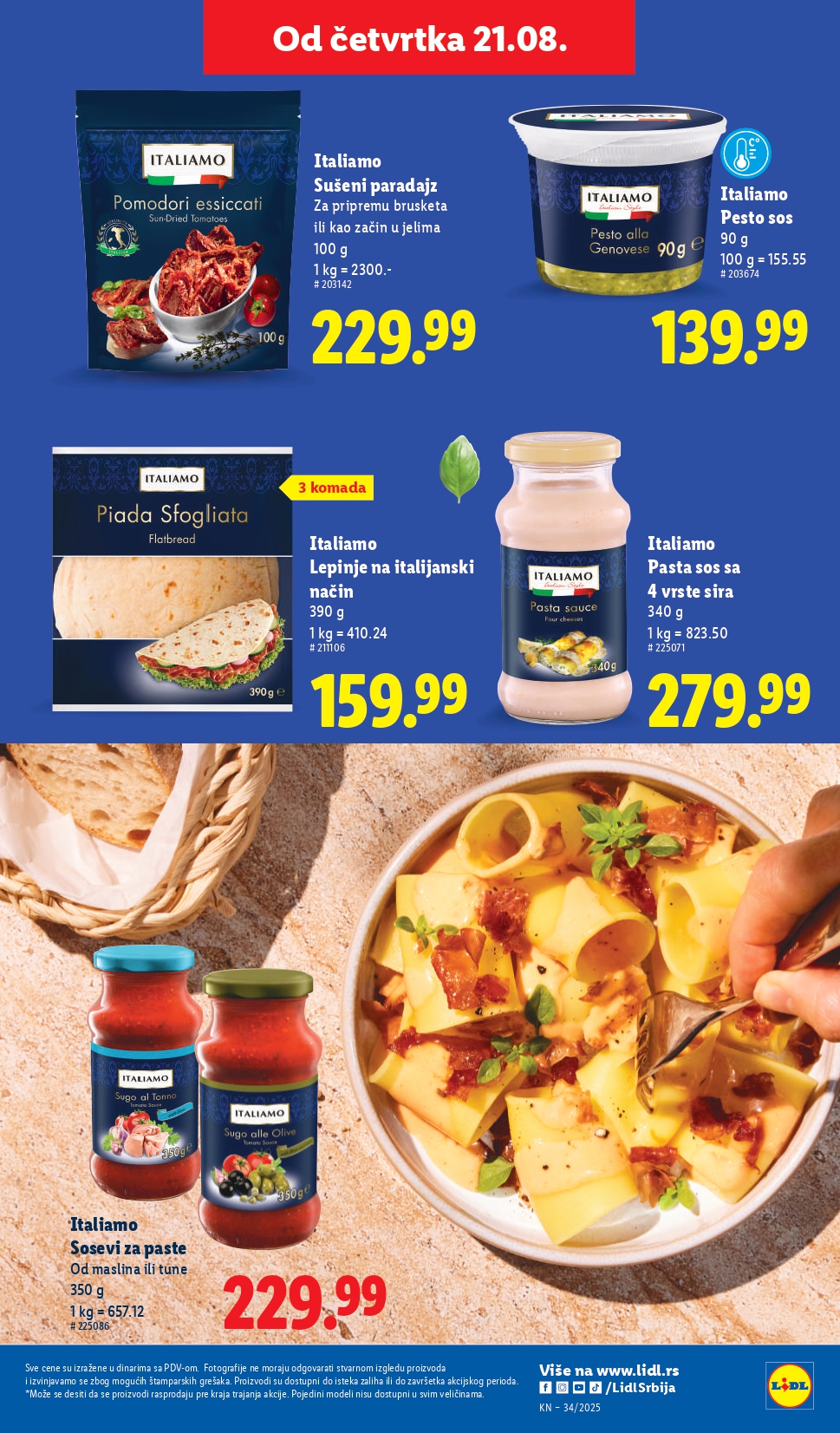 Lidl katalog PREHRANA 21-27.8.2025.