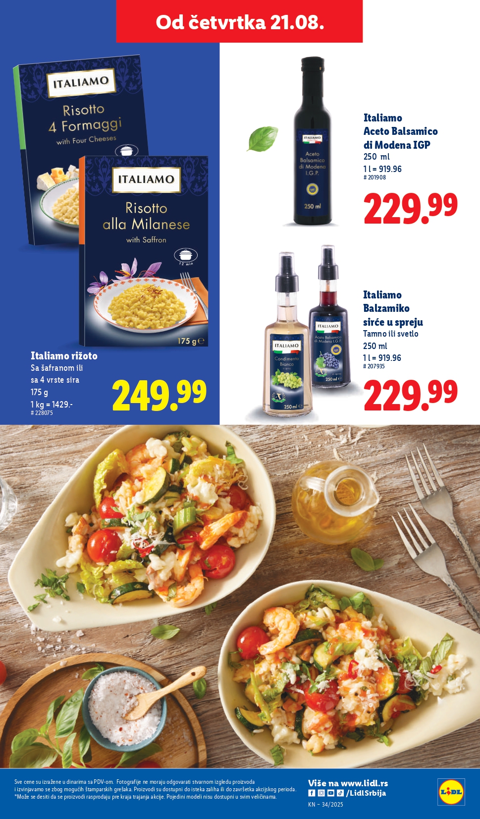 Lidl katalog PREHRANA 21-27.8.2025.
