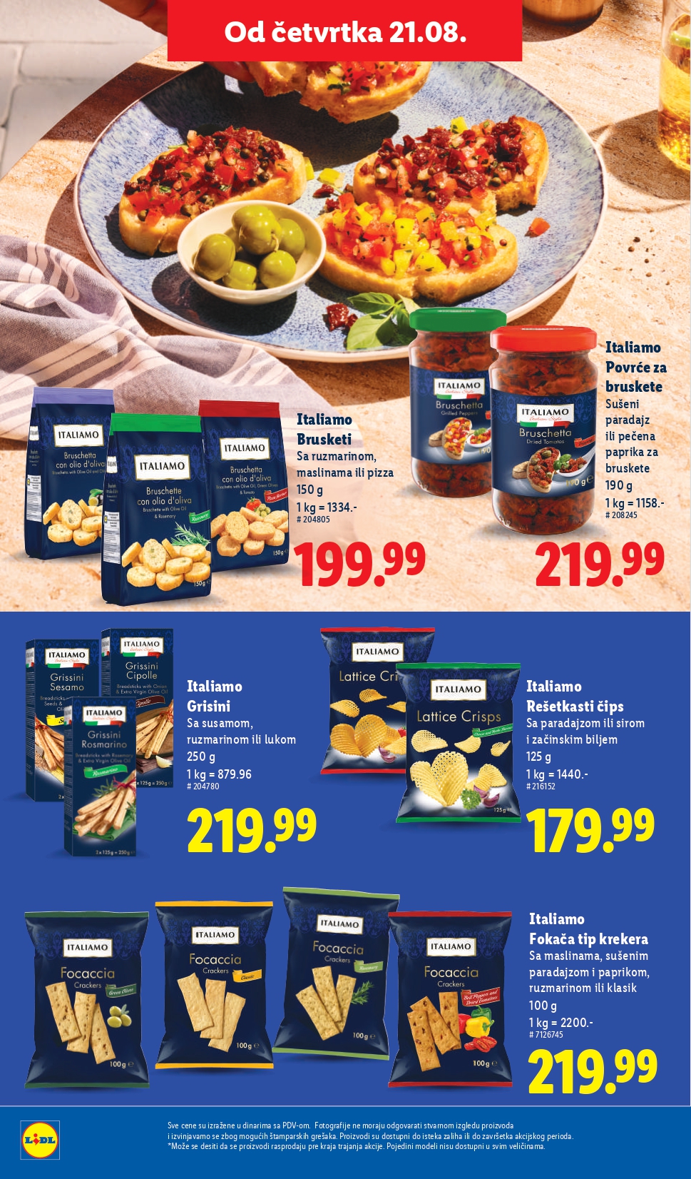 Lidl katalog PREHRANA 21-27.8.2025.