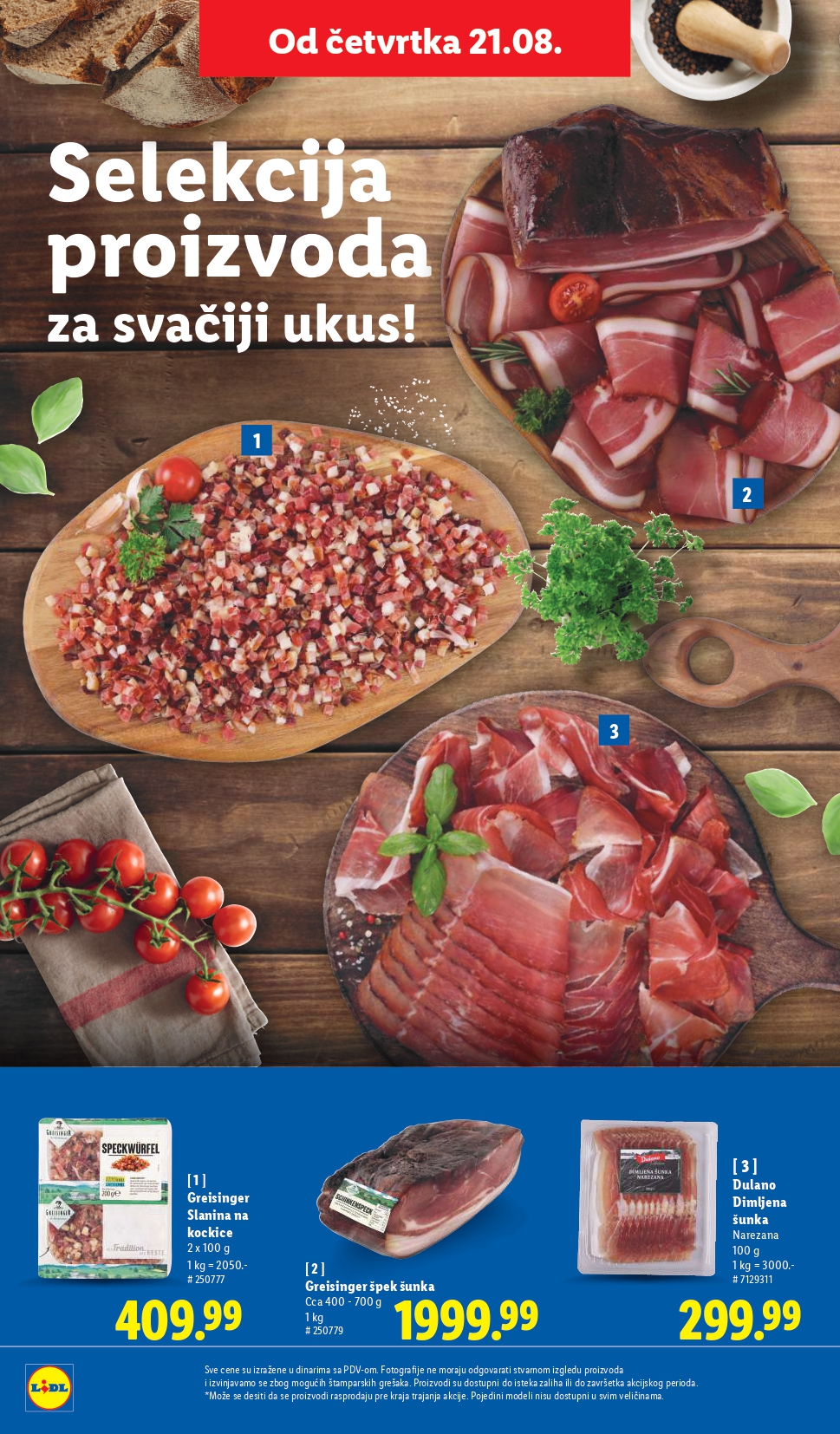 Lidl katalog PREHRANA 21-27.8.2025.