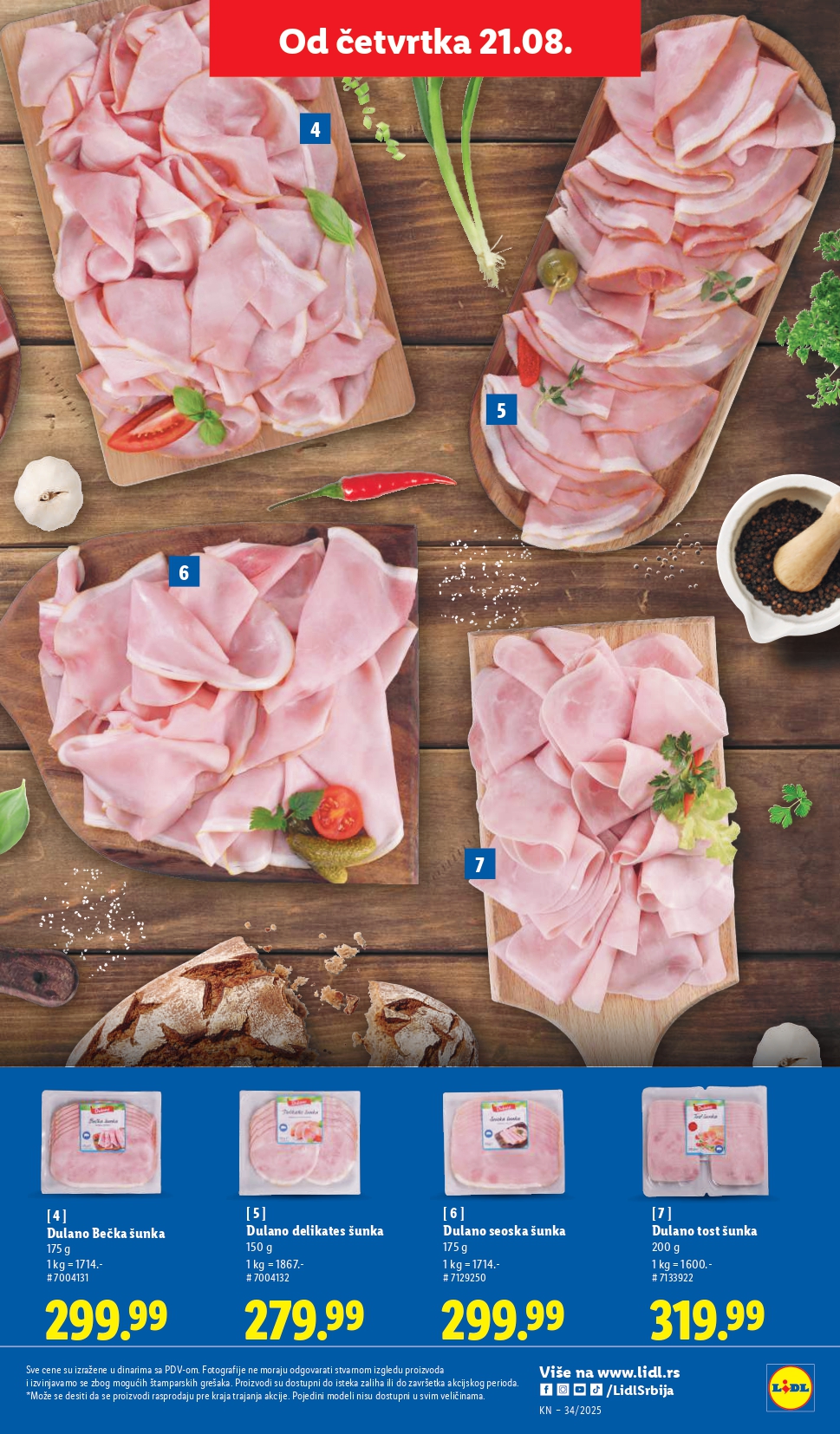 Lidl katalog PREHRANA 21-27.8.2025.