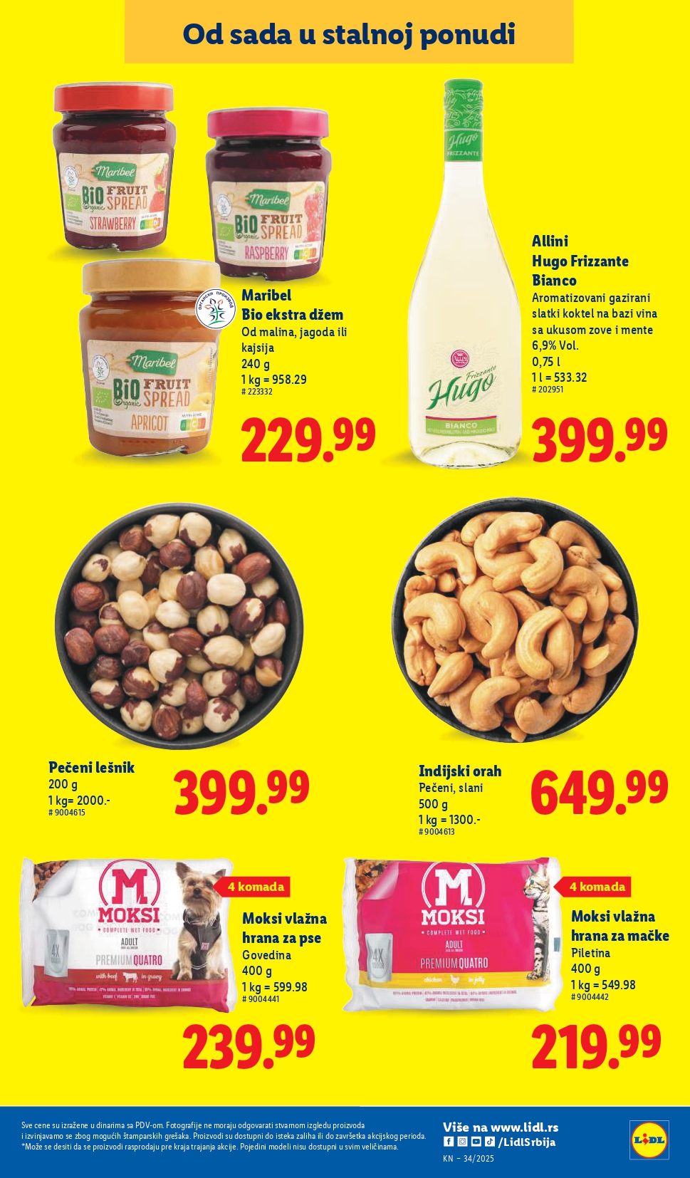 Lidl katalog PREHRANA 21-27.8.2025.