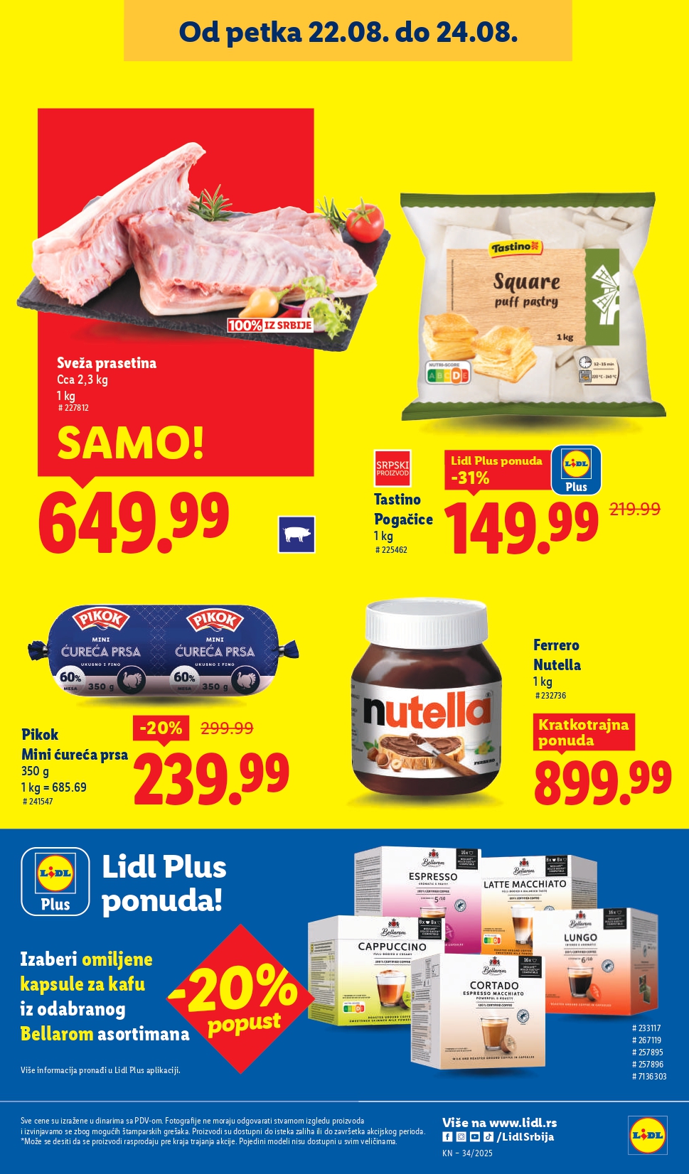 Lidl katalog PREHRANA 21-27.8.2025.