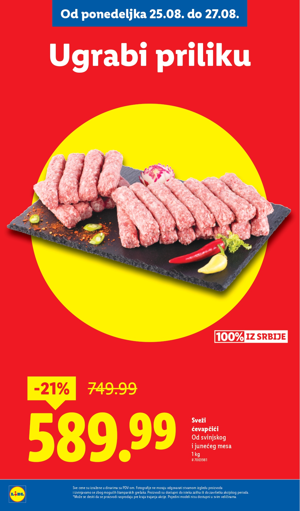 Lidl katalog PREHRANA 21-27.8.2025.