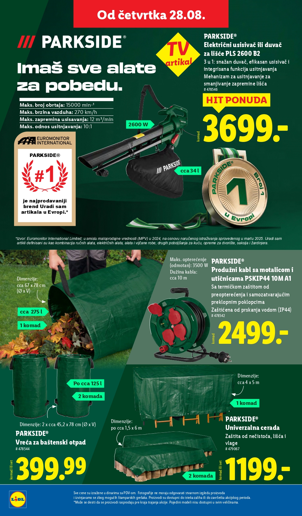 Lidl katalog NEPREHRANA 28.8-3.9.2025.