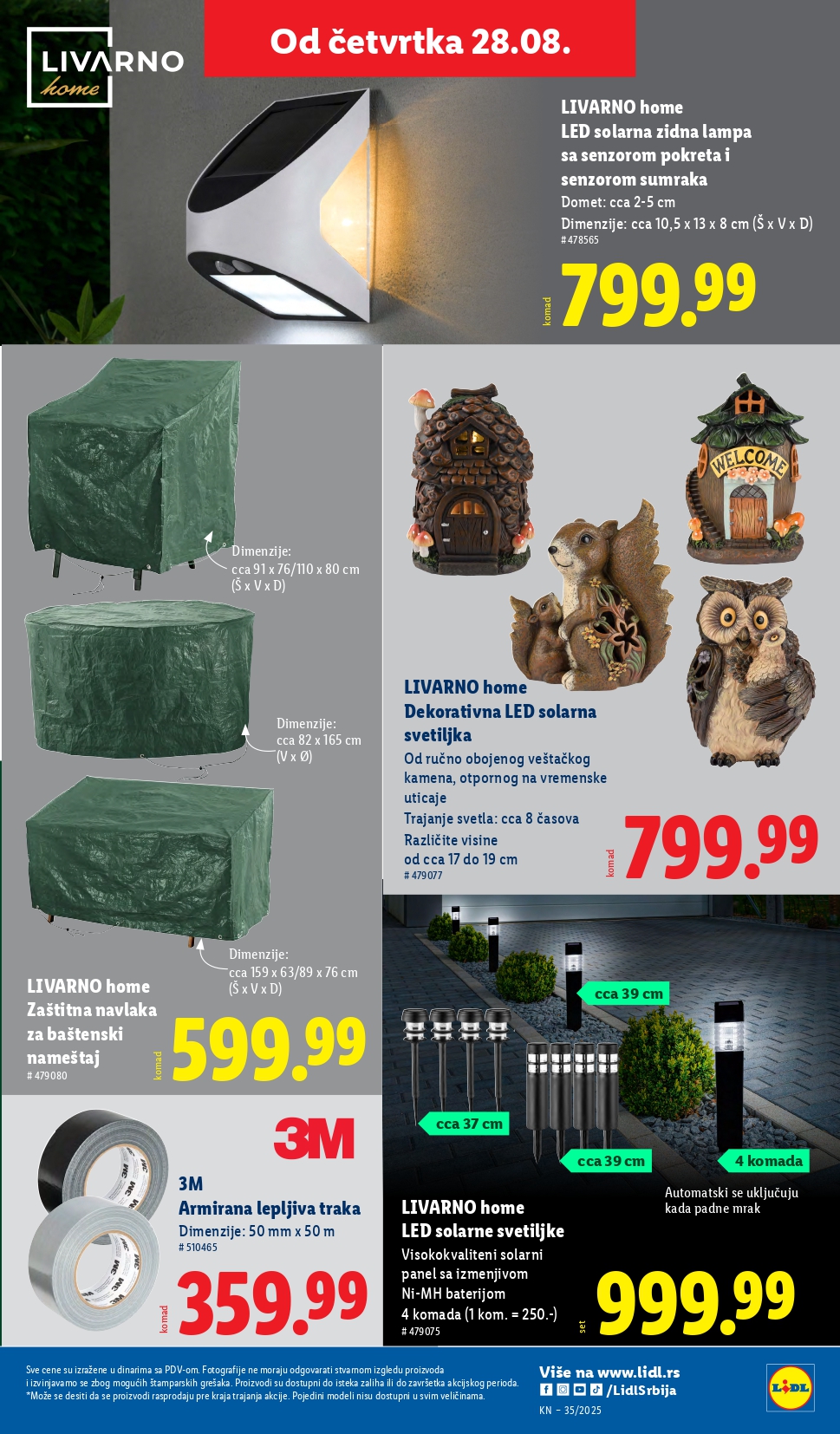 Lidl katalog NEPREHRANA 28.8-3.9.2025.