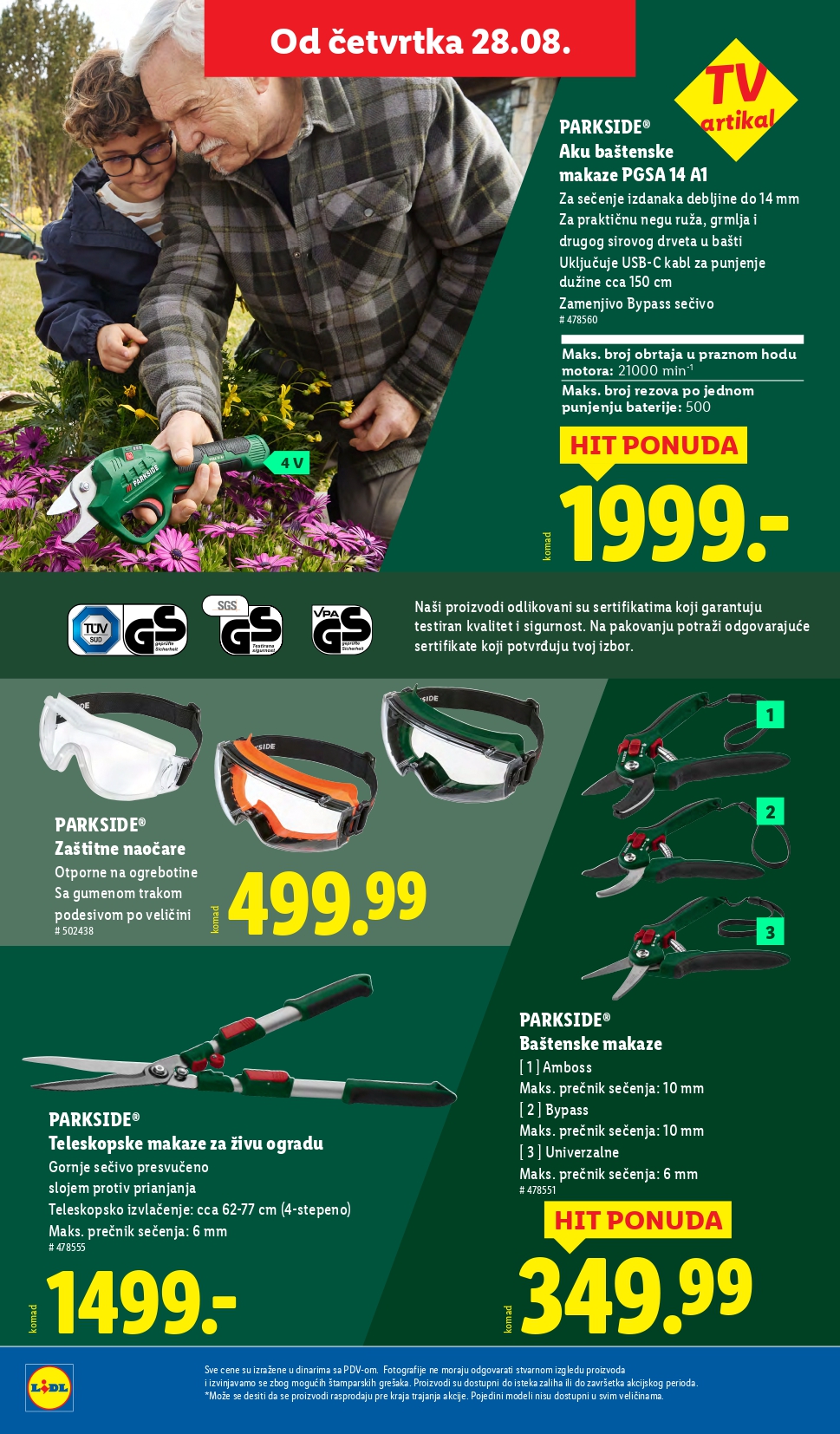 Lidl katalog NEPREHRANA 28.8-3.9.2025.