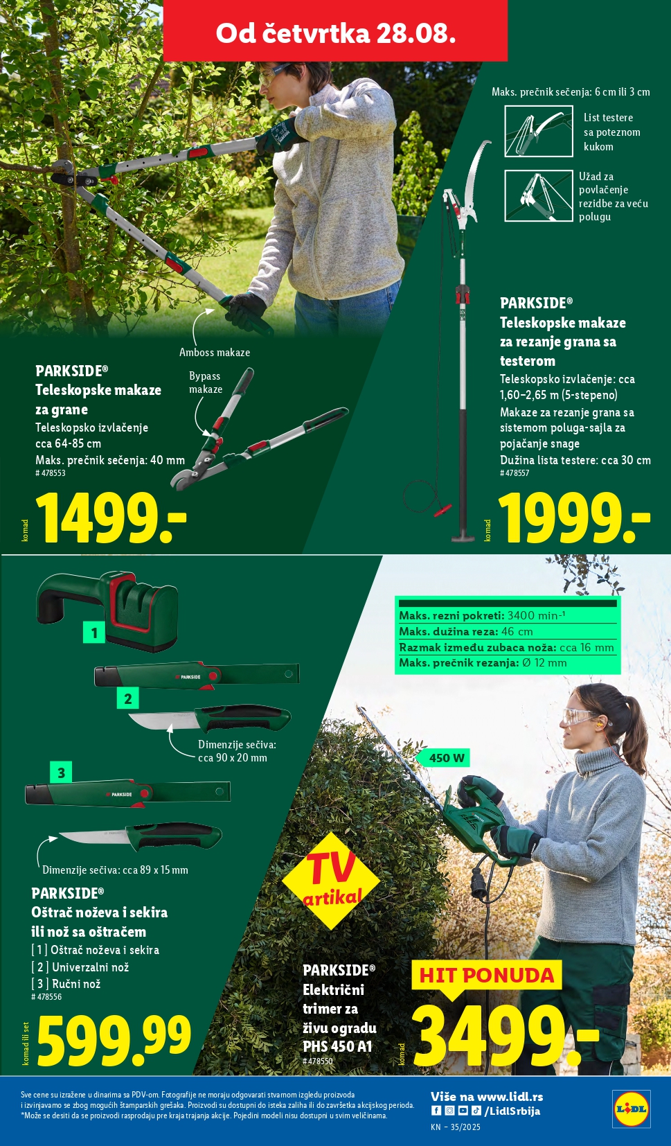 Lidl katalog NEPREHRANA 28.8-3.9.2025.
