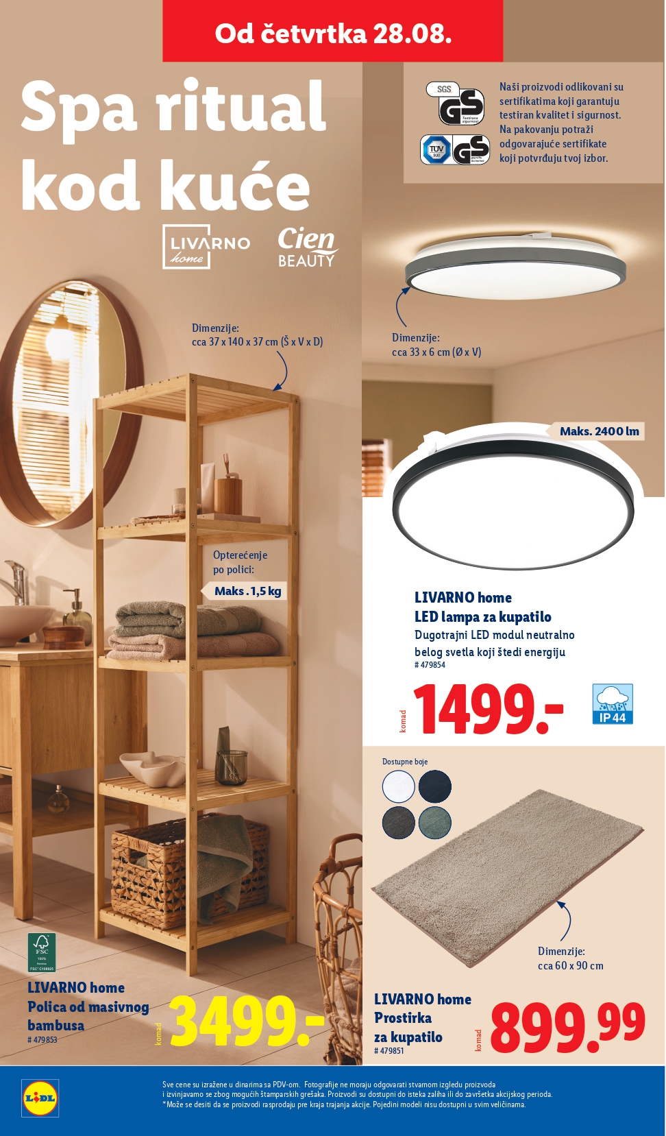 Lidl katalog NEPREHRANA 28.8-3.9.2025.