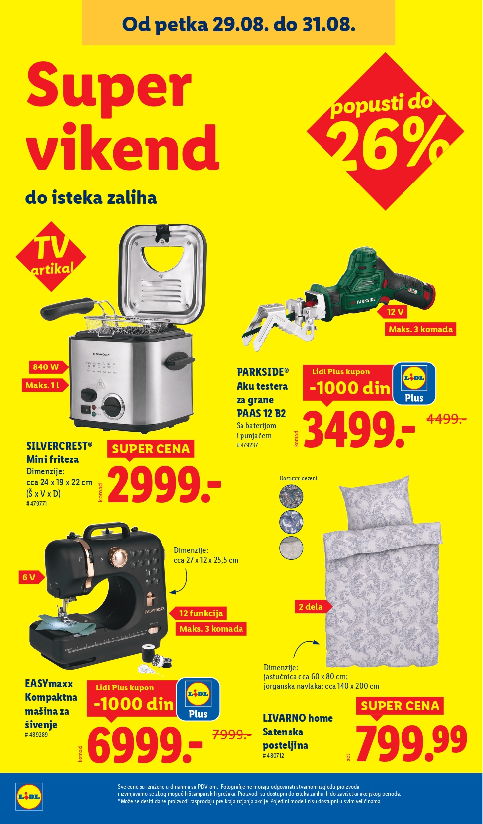 Lidl katalog NEPREHRANA 28.8-3.9.2025.