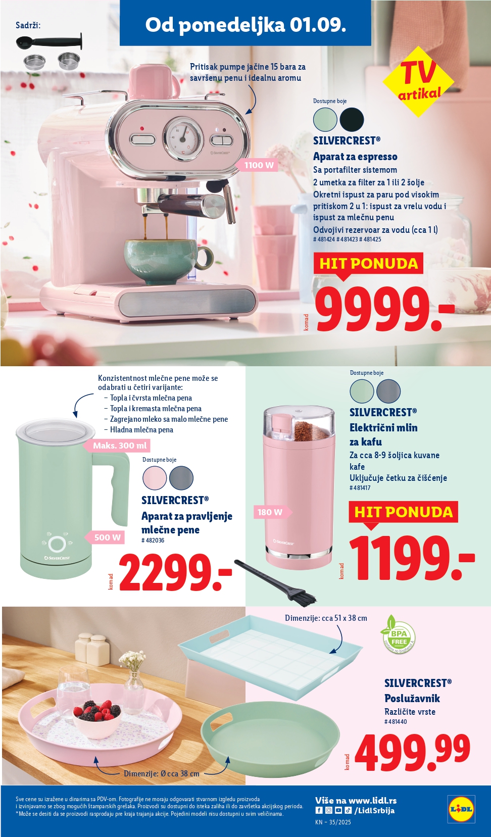 Lidl katalog NEPREHRANA 28.8-3.9.2025.