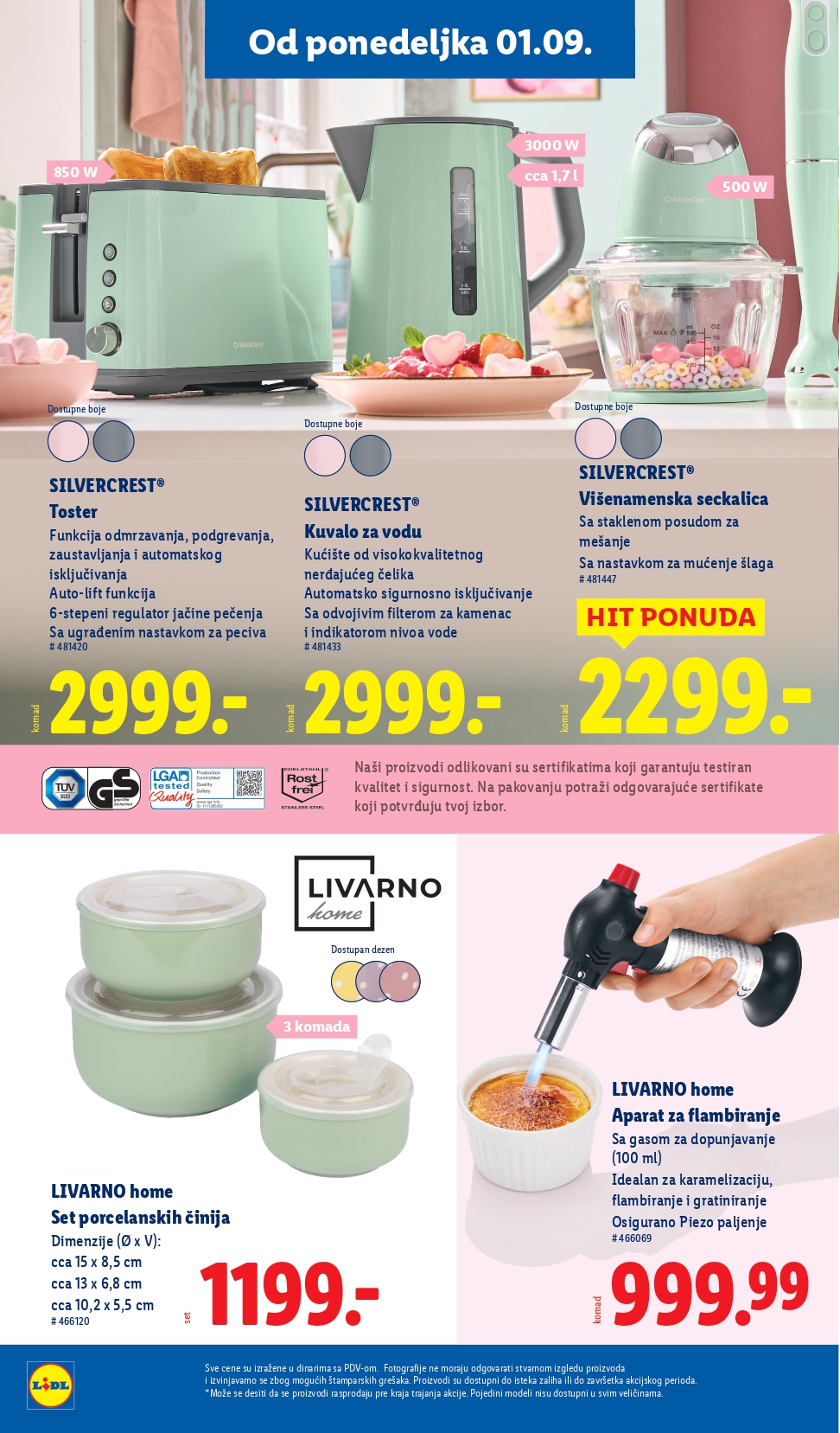 Lidl katalog NEPREHRANA 28.8-3.9.2025.