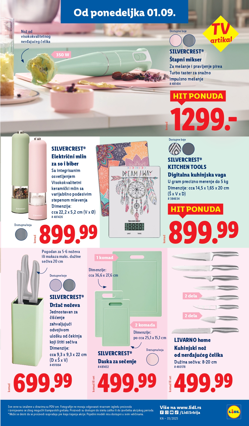 Lidl katalog NEPREHRANA 28.8-3.9.2025.