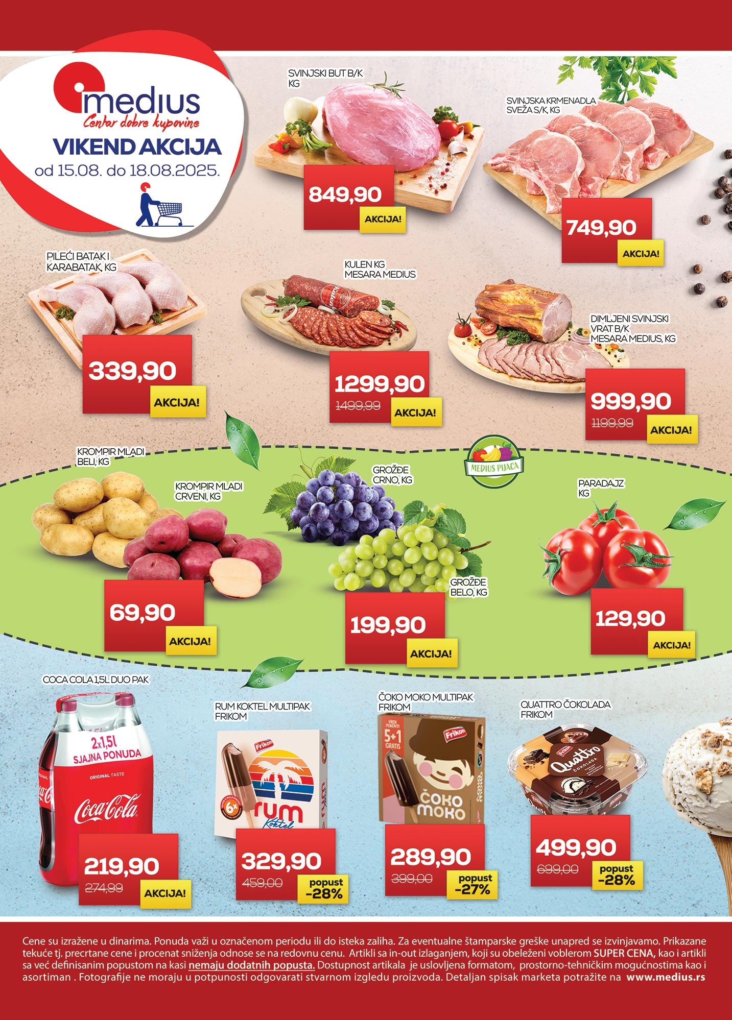 Medius VIKEND AKCIJA 15-18.8.2025.