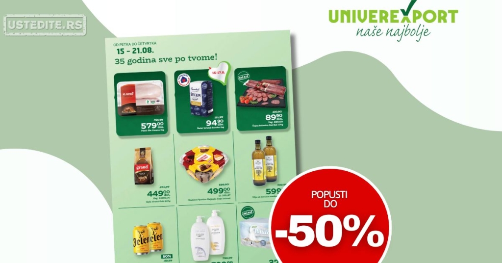 Univerexport katalog 15-21.8.2025.