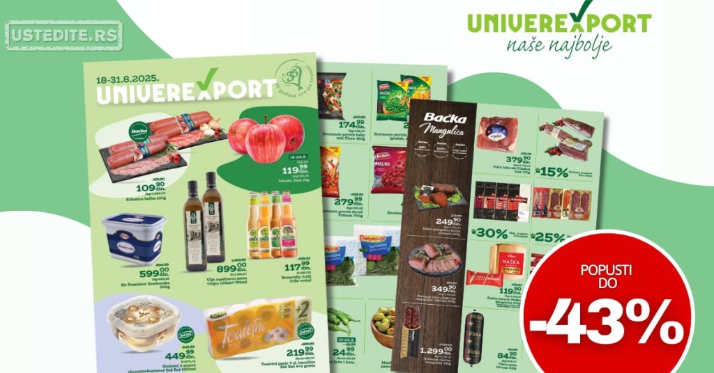 Univerexport katalog 18-31.8.2025.