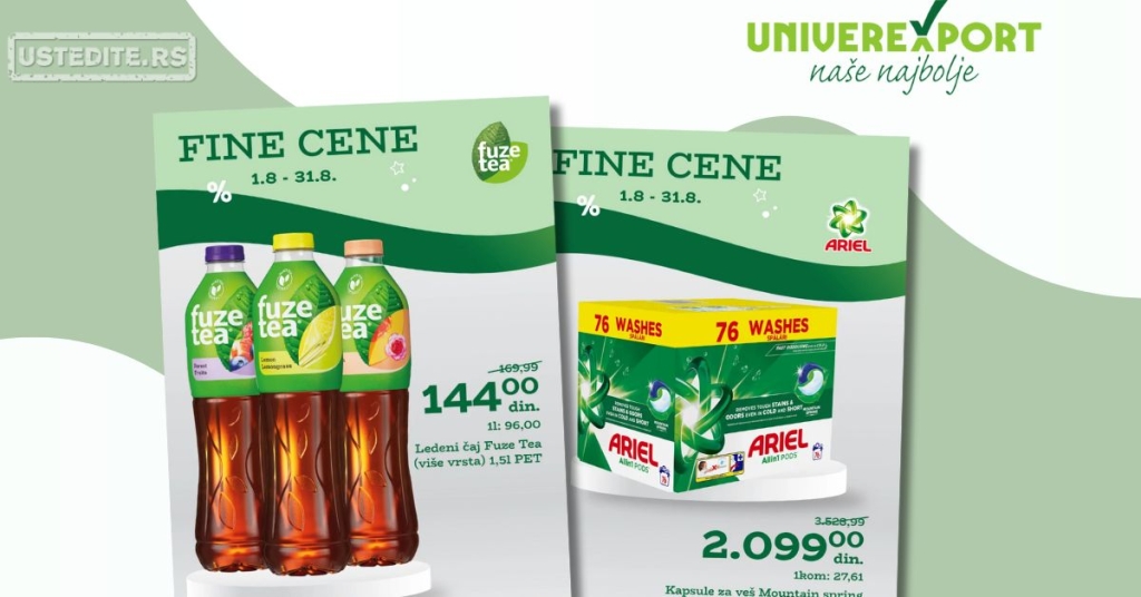 Univerexport FINE CENE 1-31.8.2025.