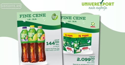 Univerexport FINE CENE 1-31.8.2025.