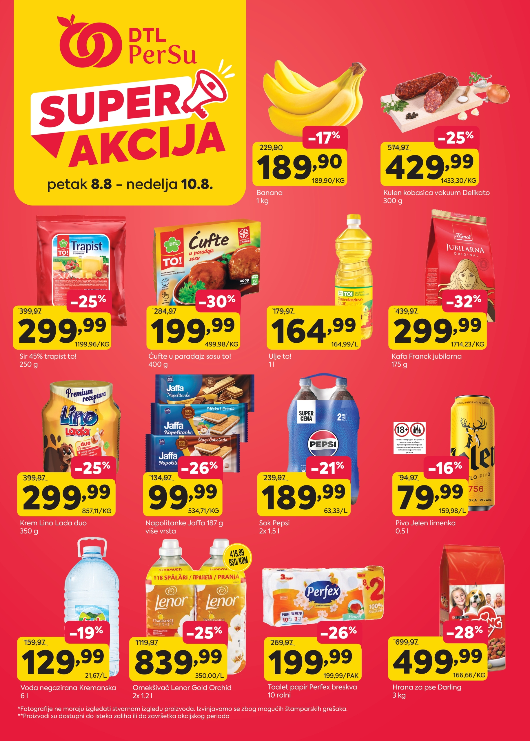 DTL PerSu VIKEND AKCIJA 8-10.8.2025.