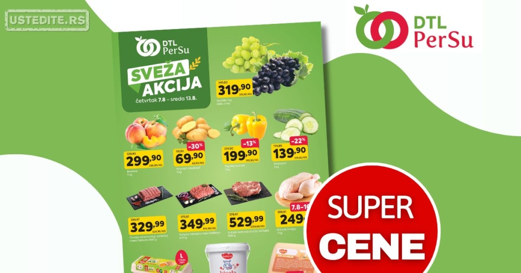 DTL PerSu SVEŽA AKCIJA 7-13.8.2025.