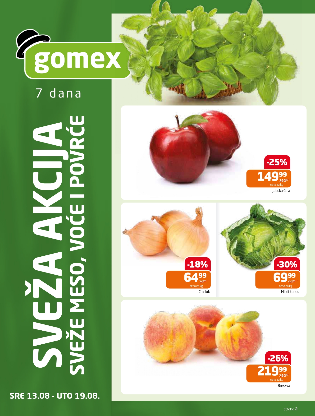 Gomex katalog AKCIJE IZ ŠEŠIRA 13-26.8.2025.