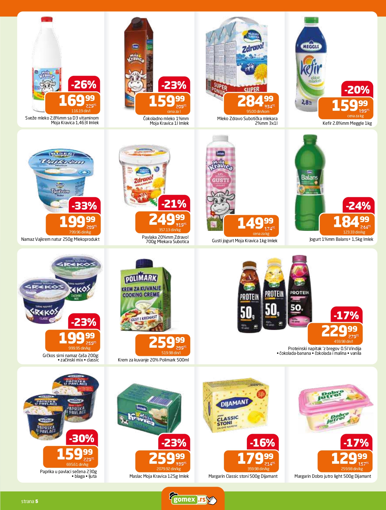 Gomex katalog AKCIJE IZ ŠEŠIRA 27.8-9.9.2025.